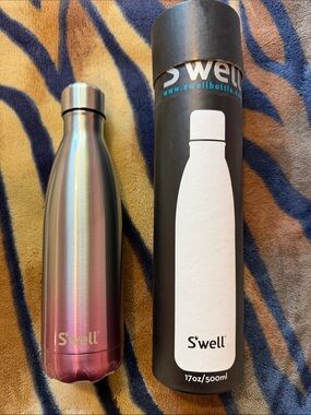 S'well Iridescent Pink to Gray Ombre Stainless Bottle